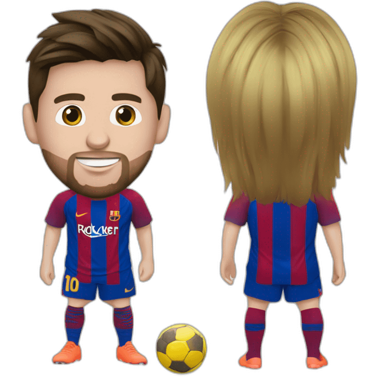 Messi à la cheville de Ronaldo emoji