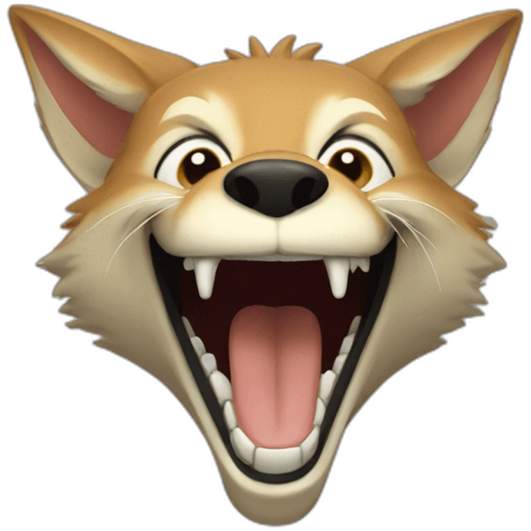 Jackal laughing  emoji