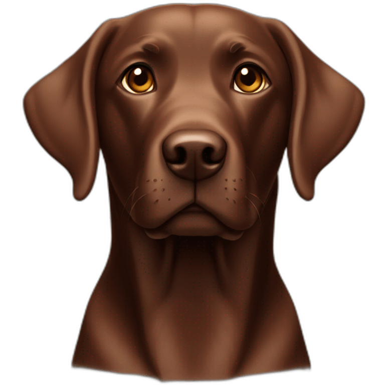 Labrador Retriver chocolate color emoji