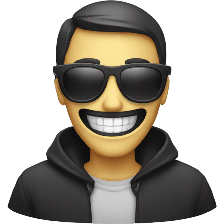 happy reaper with sunglasses emoji