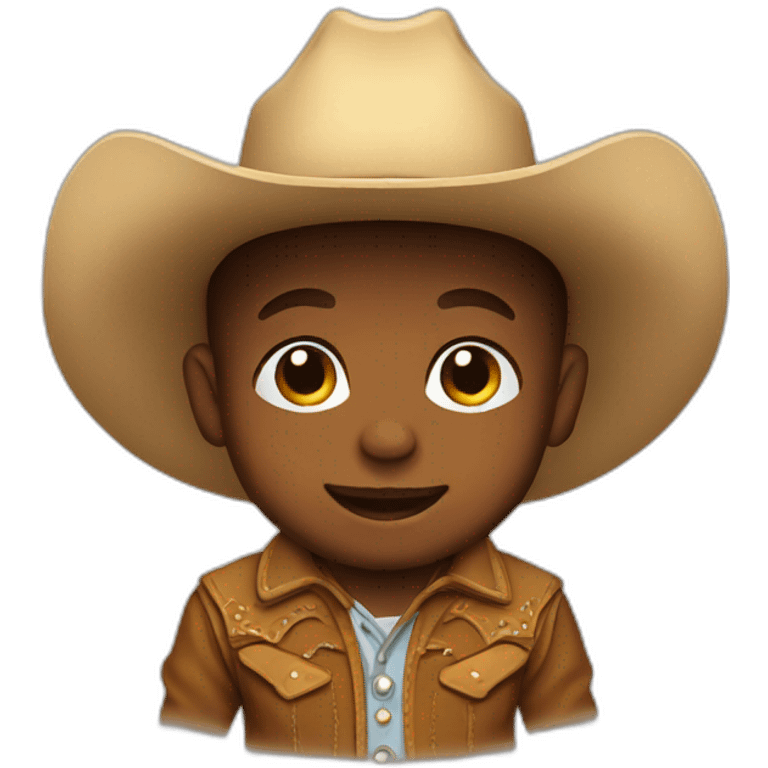 Baby cowboy emoji