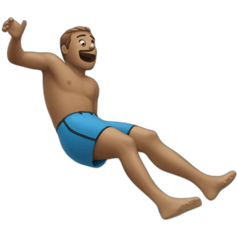 man diving into a pool emoji