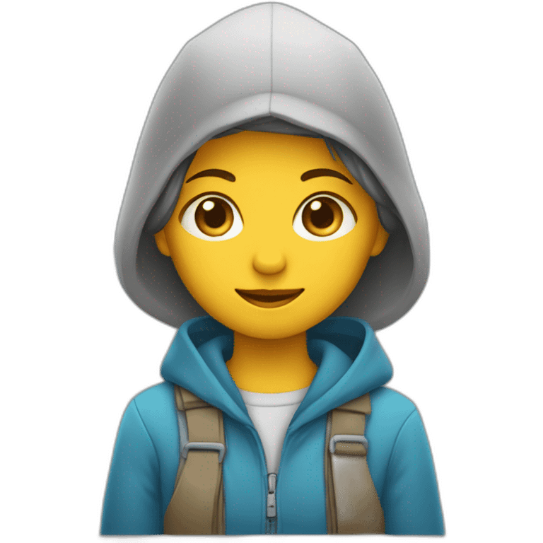 Une fille sur un garçon emoji