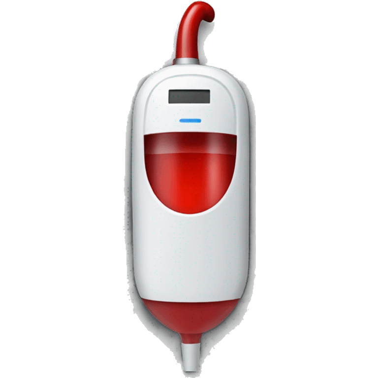 a red breathalyzer emoji