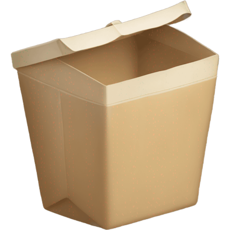 Beige takeout container  emoji