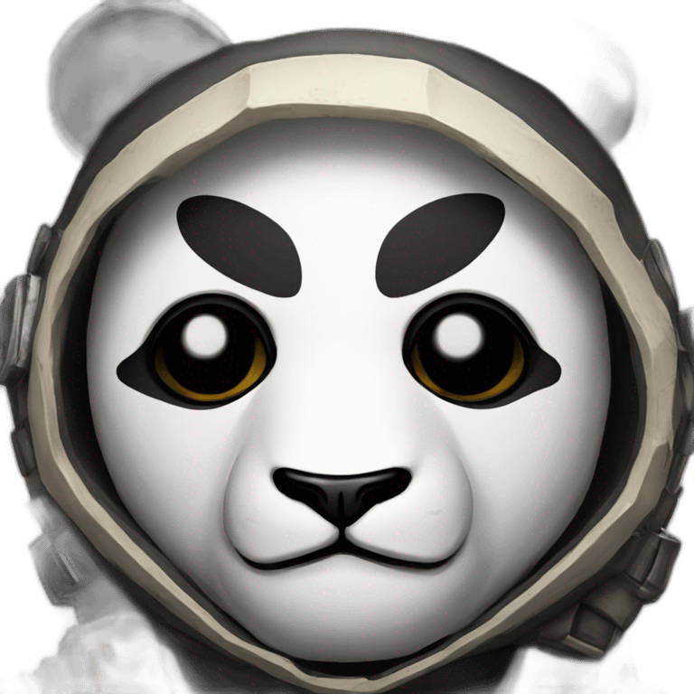 Panda in a bandit mask from borderlands emoji