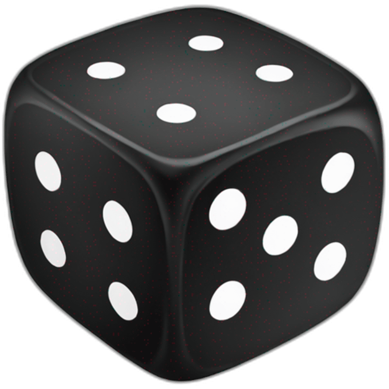 Black dice emoji