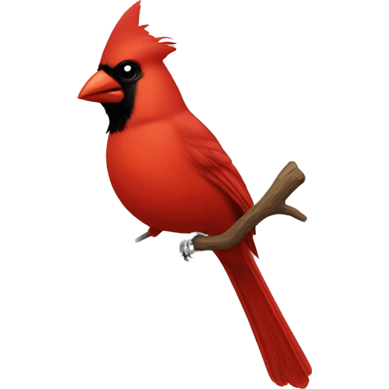 Cardinal bird emoji