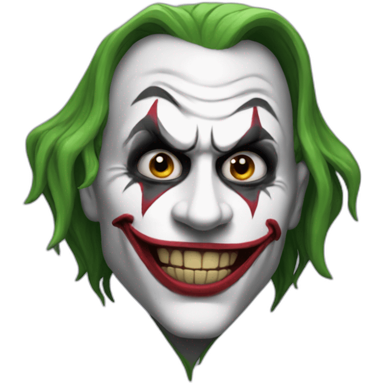 The scary joker emoji