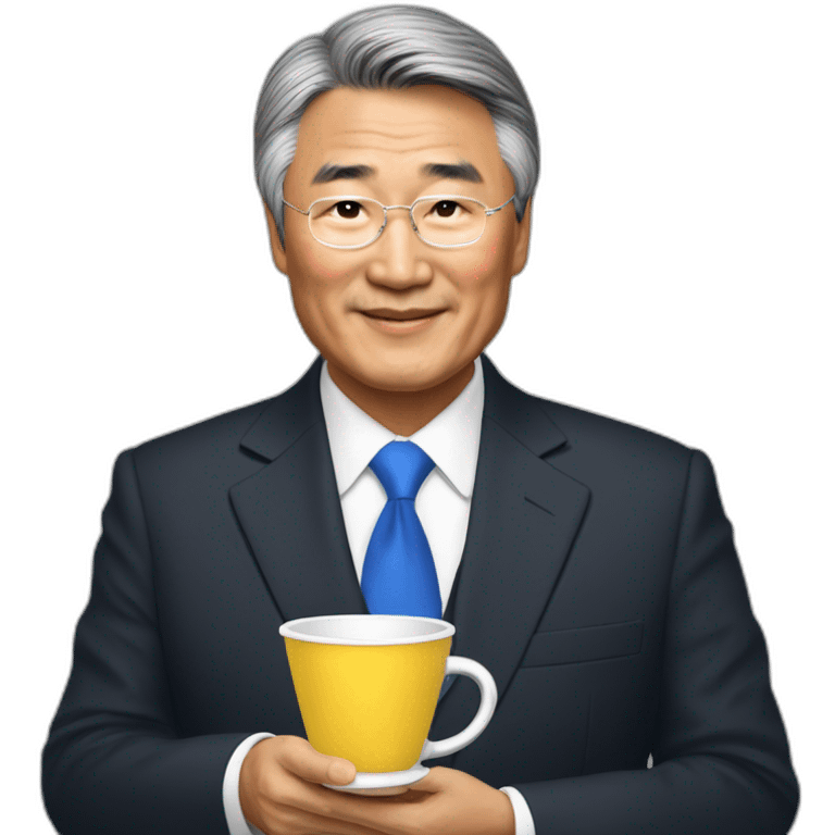 Almazbek Atambaev Kyrgyzstan prezident with cup emoji