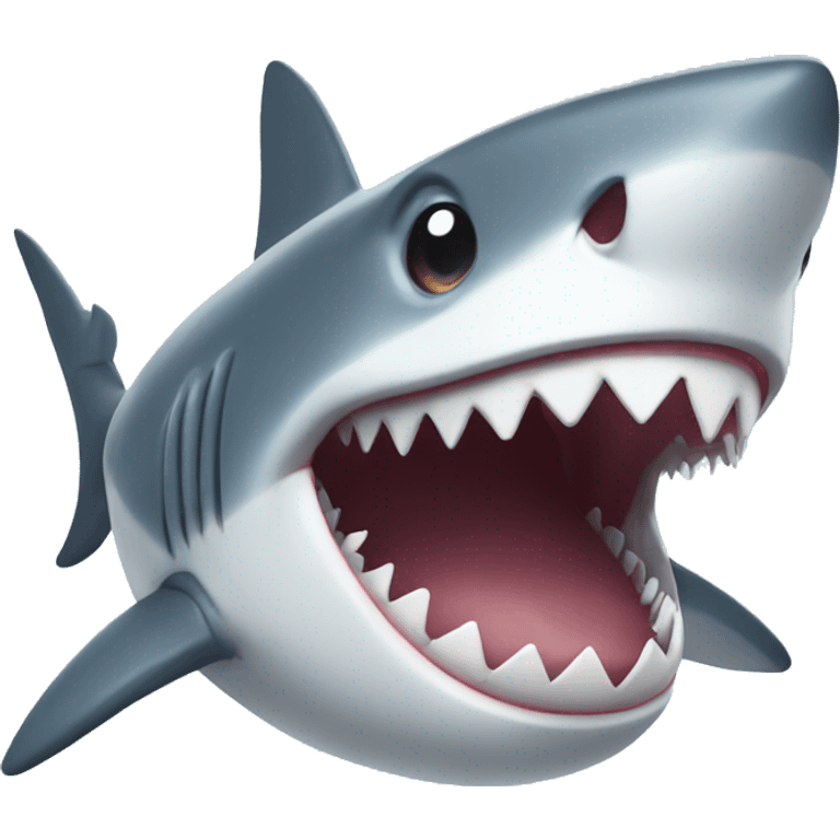 shark with smile emoji