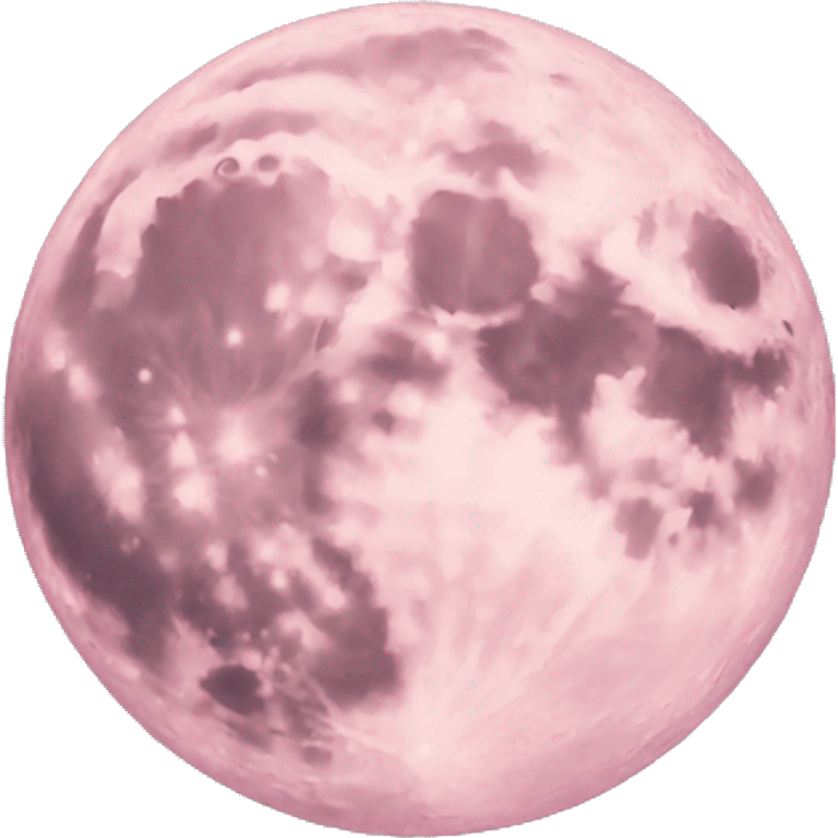 pastel pink moon emoji