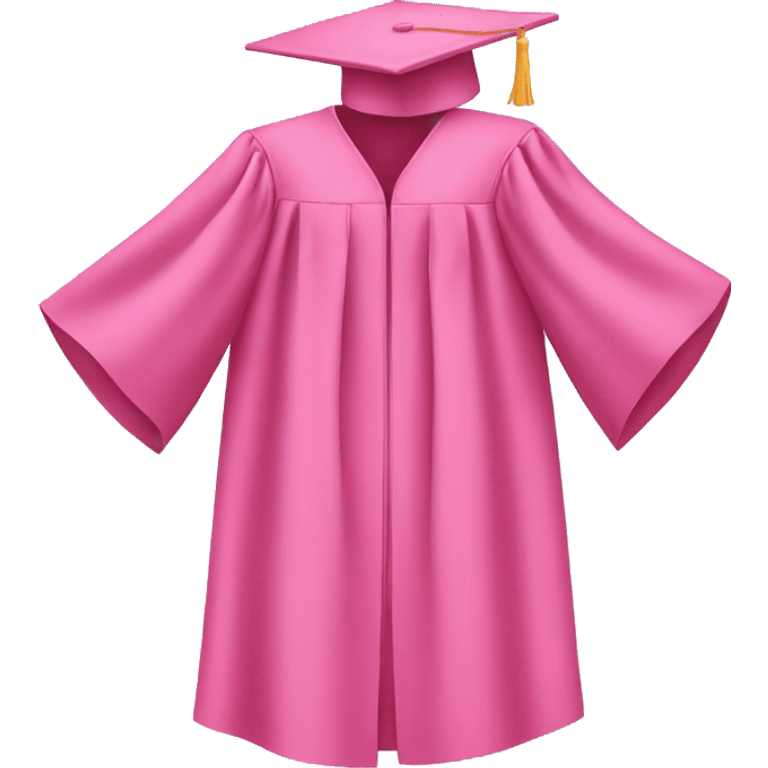 Pink graduation gown emoji