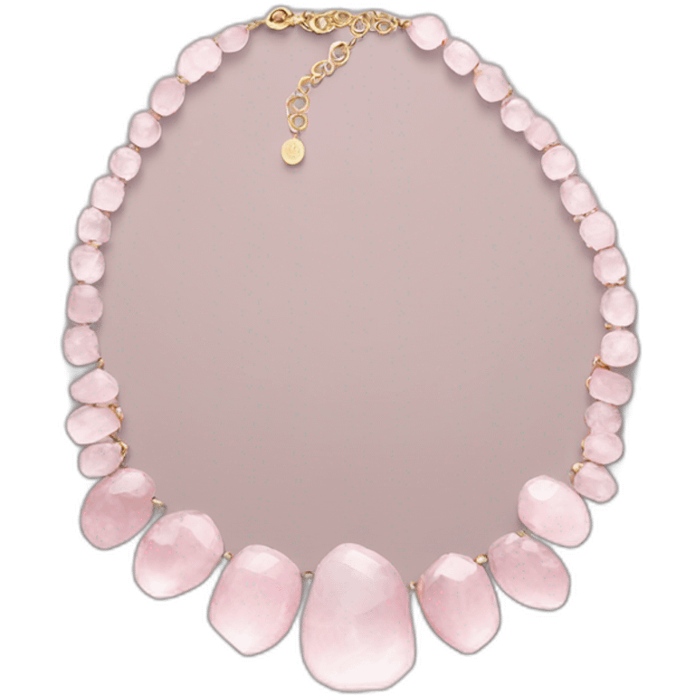 rose quartz necklace emoji