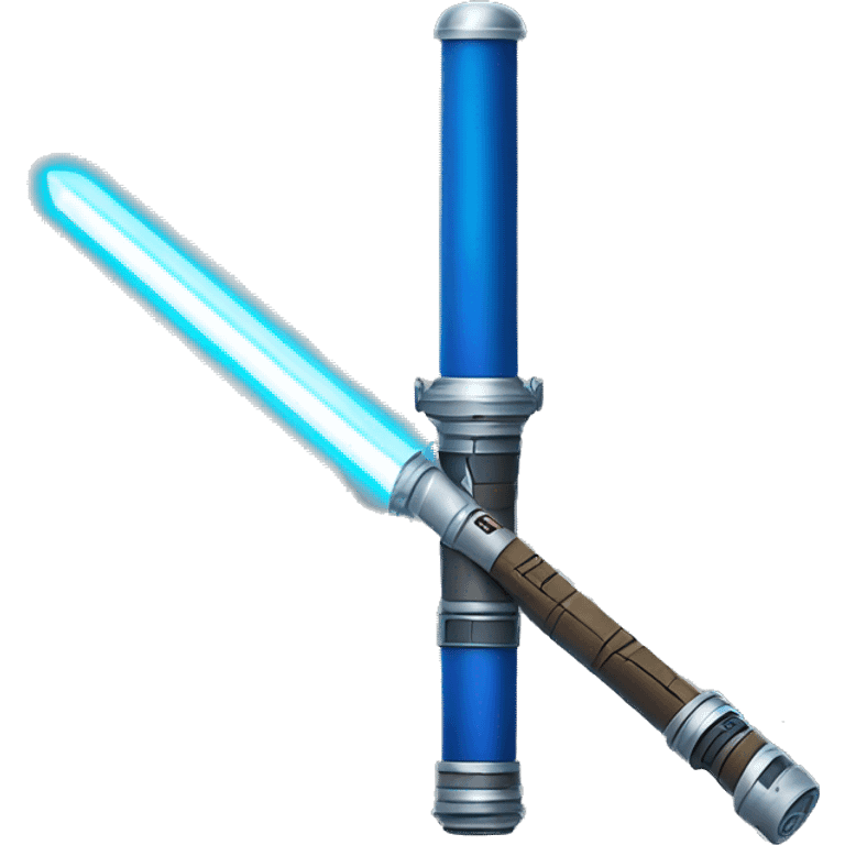 Jedi blue light saber emoji