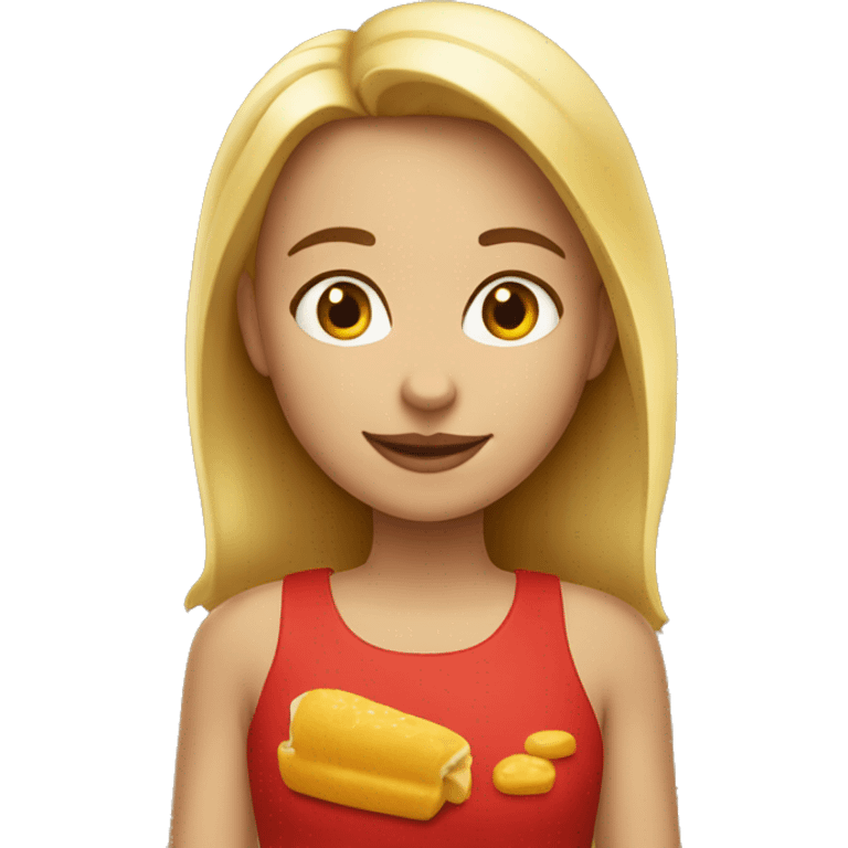 GIRL WITH MACDONALD'S emoji