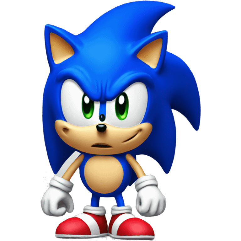 3d Sonic emoji