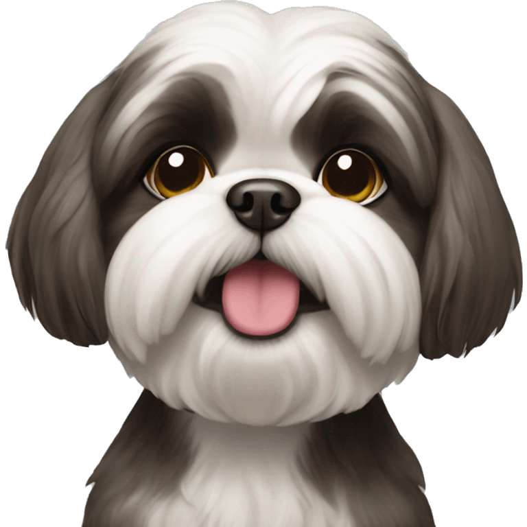 shi tzu dog happy  emoji