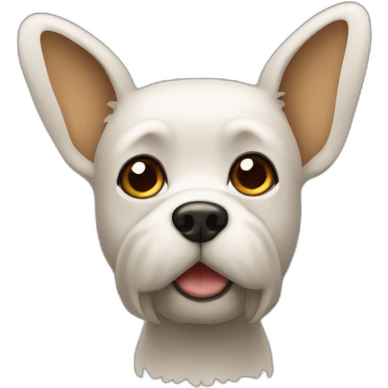 Yorkshire with ears down emoji