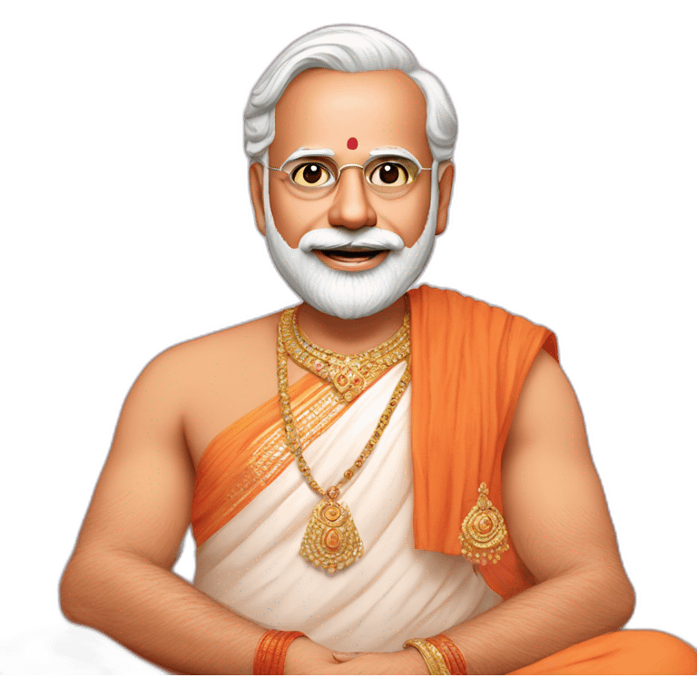 Narendra Modi as Vishnu emoji