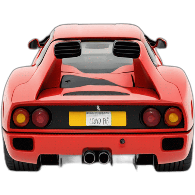 Ferrari F40 rear emoji