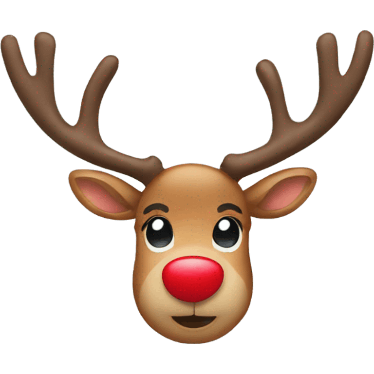 reindeer with bow  emoji