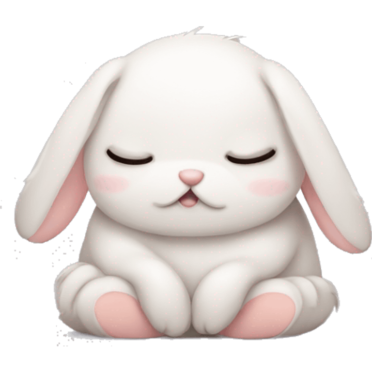 A sleepy bunny  emoji