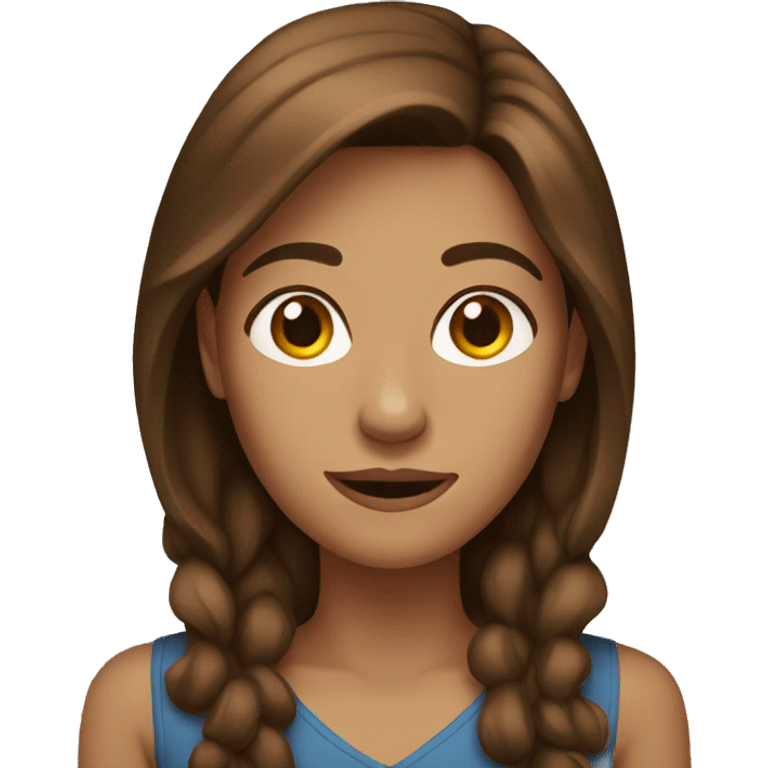 brown haired woman emoji