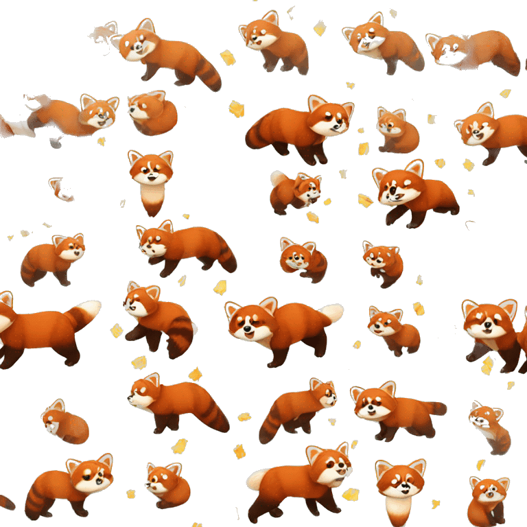 red panda confetti emoji