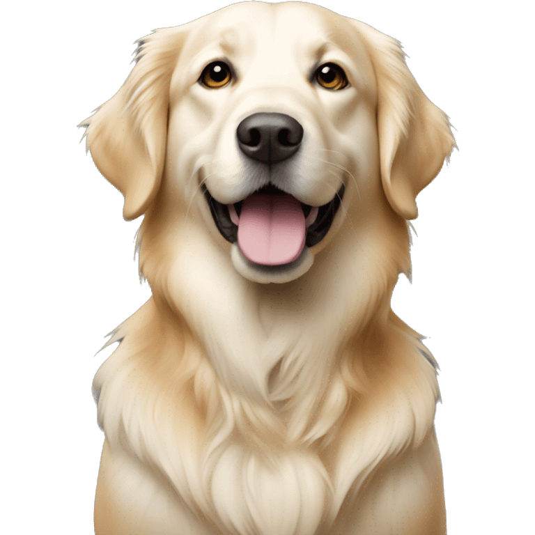 White file with golden retriever  emoji