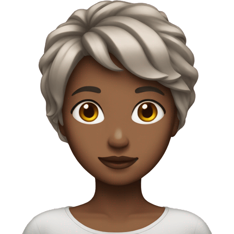 Short hair girl emoji