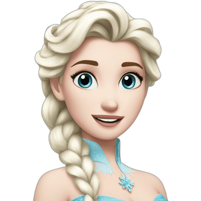 Elsa Frozen emoji