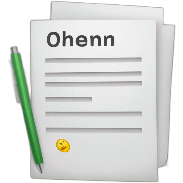 business document emoji