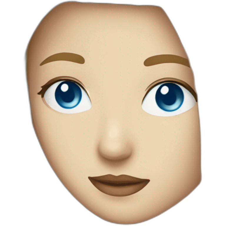 blondie woman face with blue eyes ырке рфшк emoji