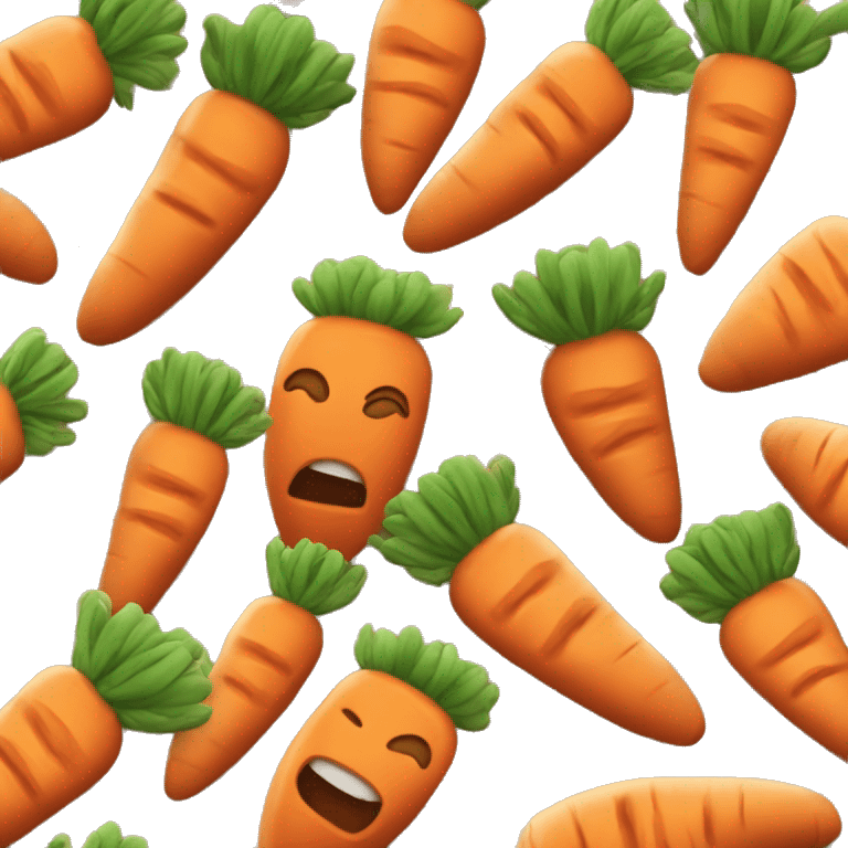 I like to eat carrots emoji