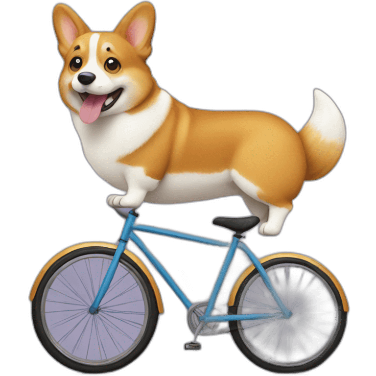 corgi on a bicycle emoji