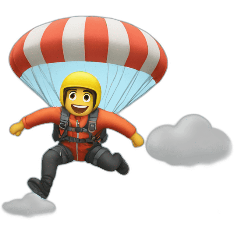 jump out of a plane by parachute emoji