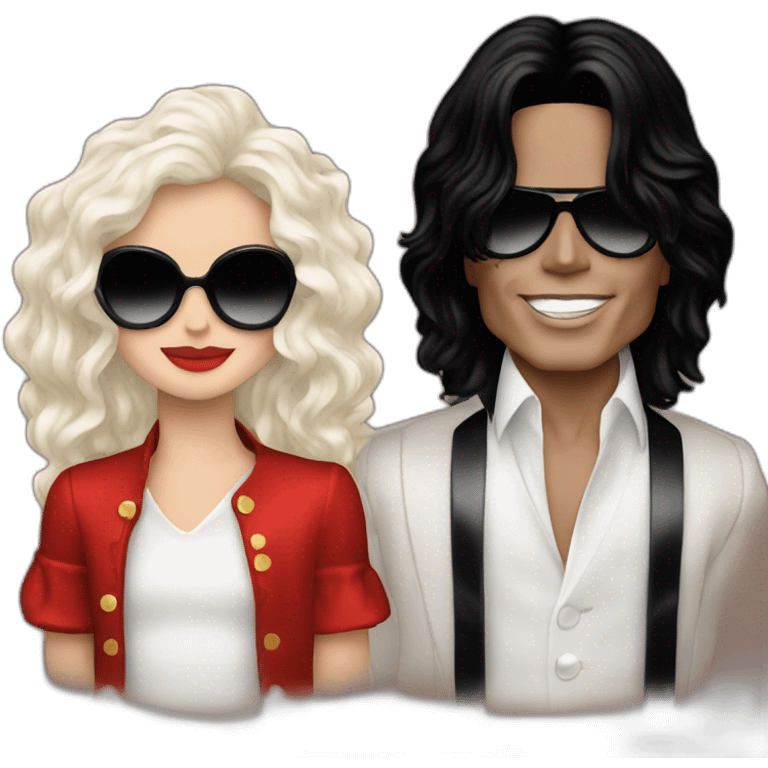 Michael Jackson with marry plesley emoji