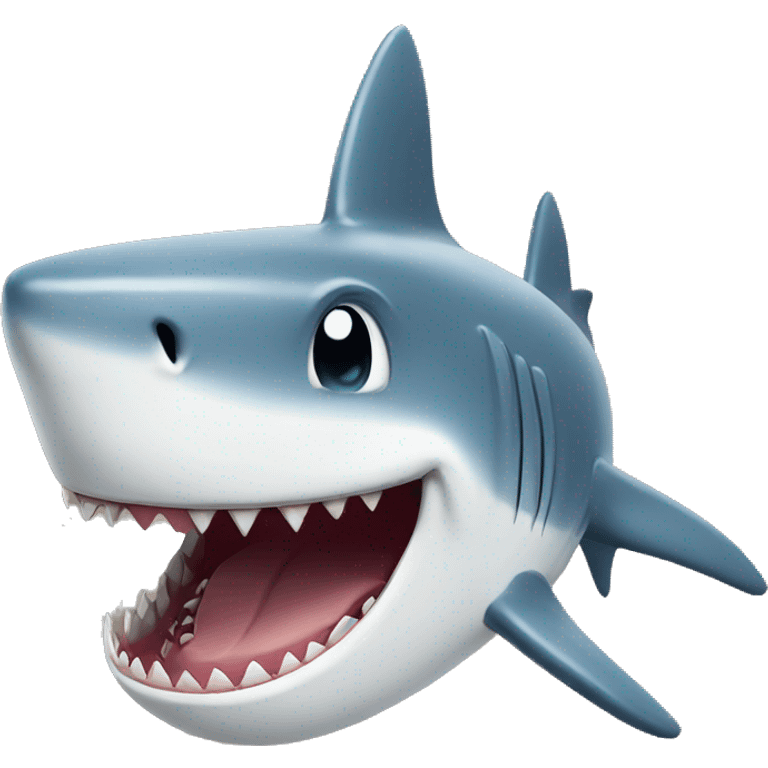 shark with laugh emoji