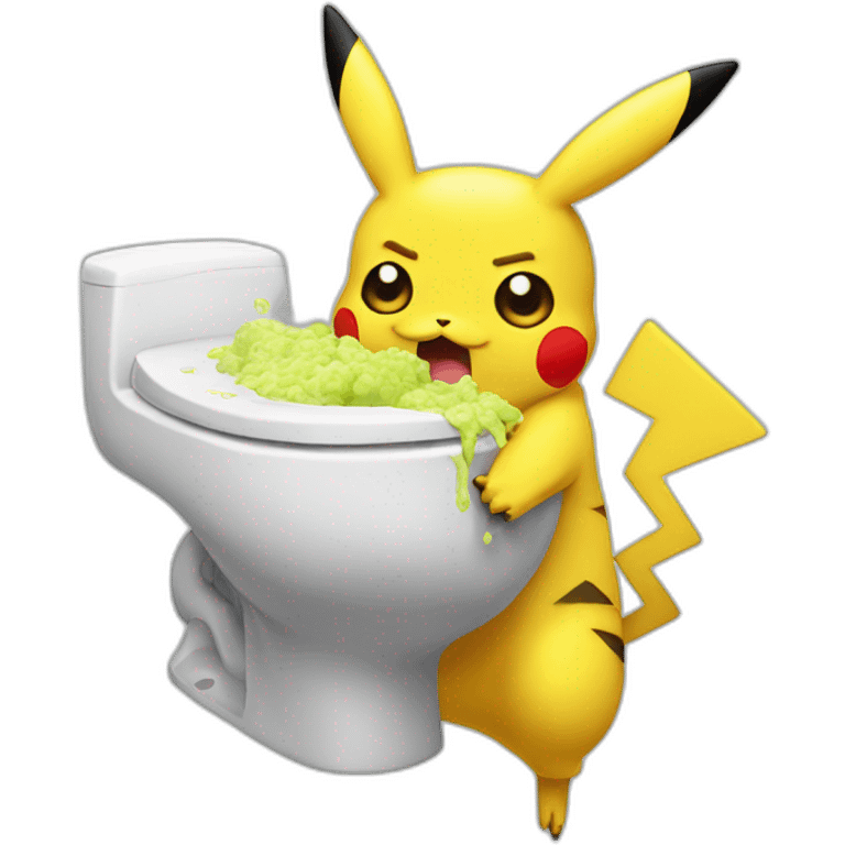 Pikachu Vomits emoji