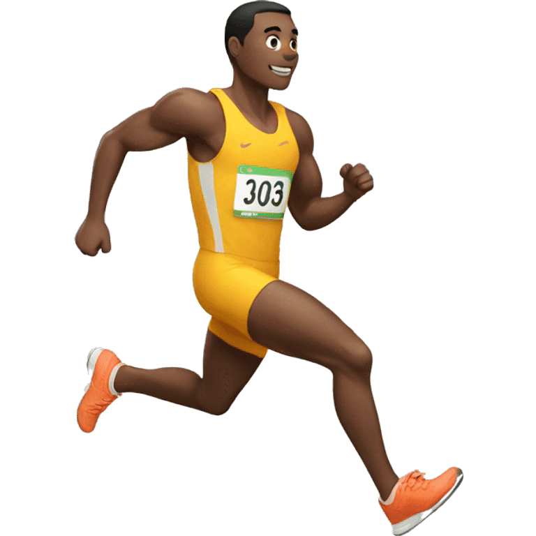 athlete running emoji