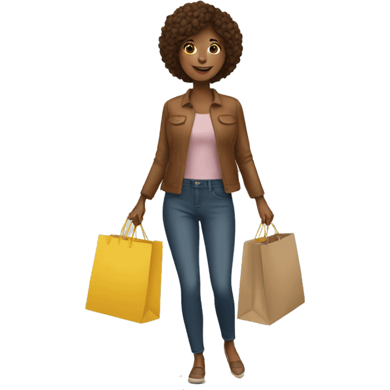 woman with shopping bags emoji