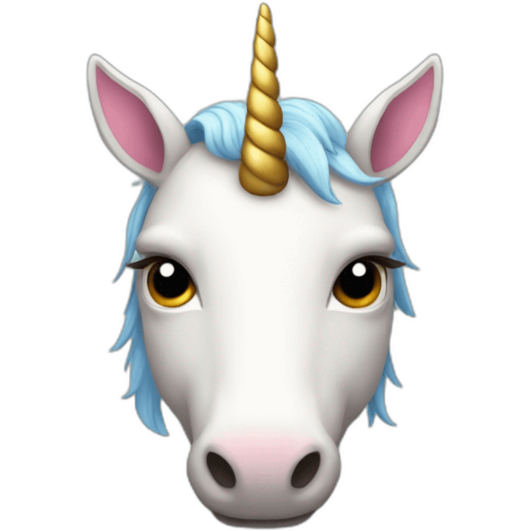 unicorn with ten horns emoji