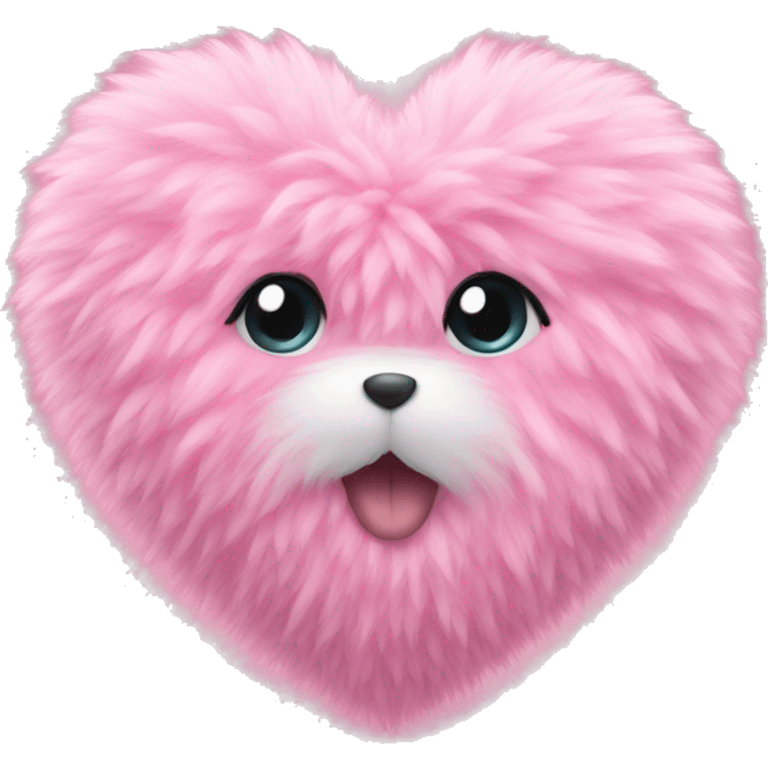 pink fluffy heart emoji