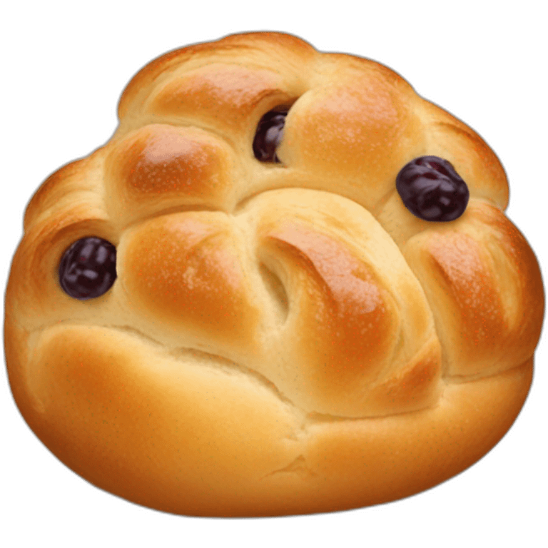 Pain au raisin emoji