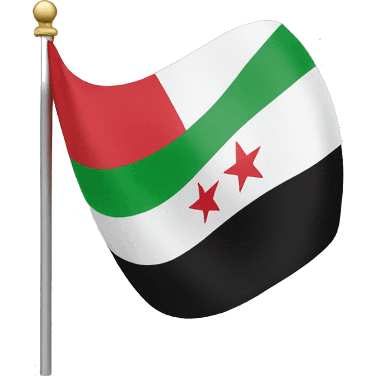 New Syrian Flag  emoji