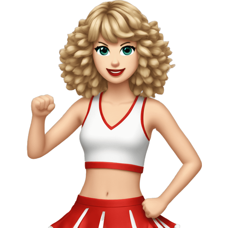 taylor-swift-cheerleading-with-pom-poms emoji