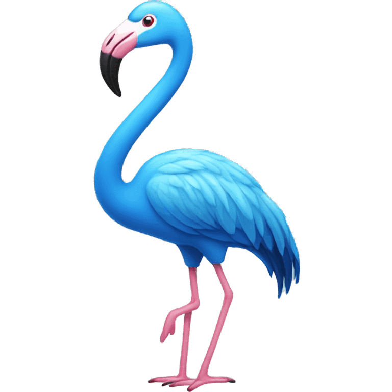 Blue flamingo  emoji