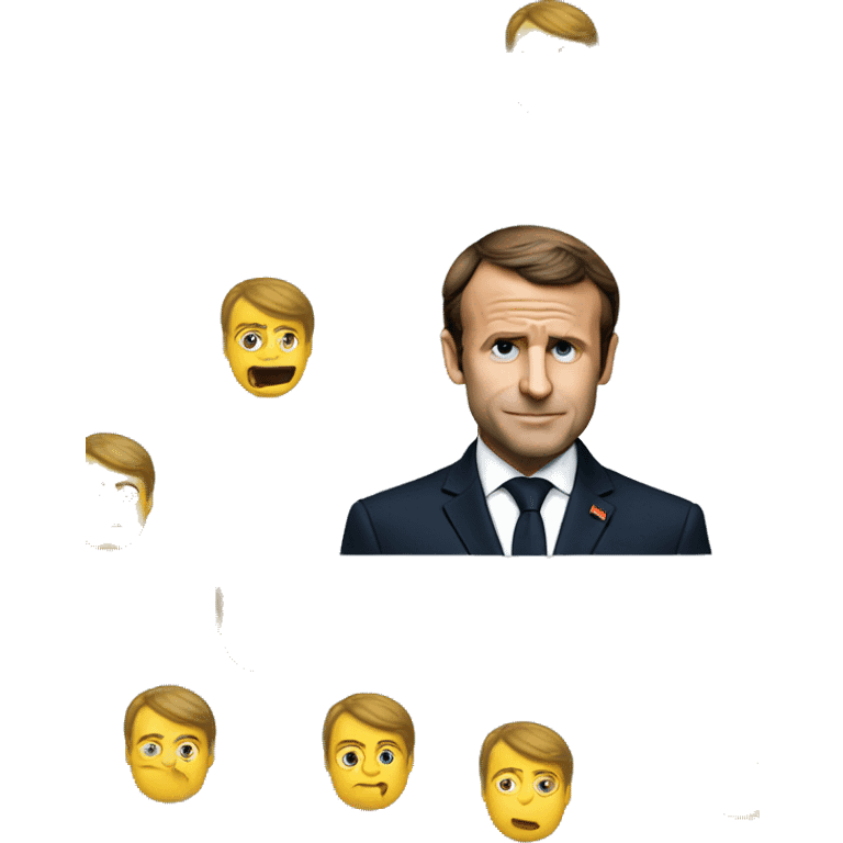 Macron qui crie  emoji