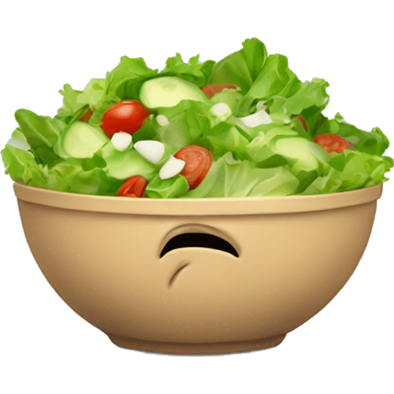 sad bowl of salad emoji